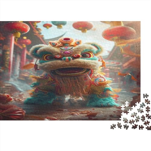 Big Lion 300 Stück Puzzles Lernspiel Spielzeug Geschenk Geschicklichkeitsspiel Für Die Ganze Familie Puzzle Für Erwachsene Und Kinder Ab 14 Jahren 300pcs (40x28cm) von GAOYUCHUN