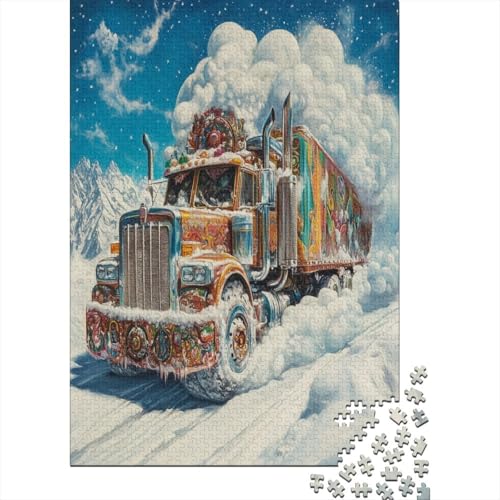 Big Truck Puzzle 1000 Teile Erwachsene Heim Dekoration Holzpuzzle Erwachsene Für Erwachsene Und Kinder Ab 12 Jahren 1000pcs (75x50cm) von GAOYUCHUN