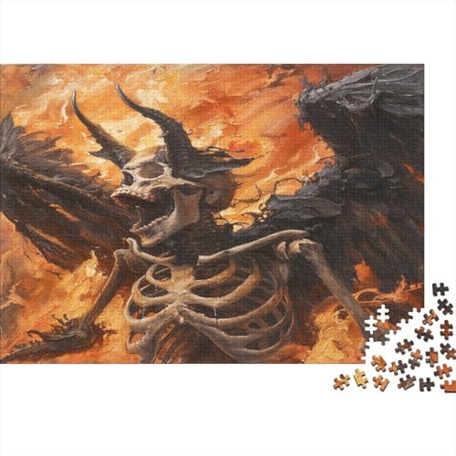 Black Angel-Wings 300 Teile Puzzle Für Erwachsene Lernspiel Spielzeug Geschenk Puzzle Für Erwachsene Und Kinder Ab 14 Jahren 300pcs (40x28cm) von GAOYUCHUN