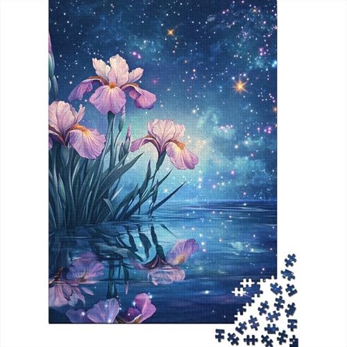 Blue Starry Puzzle 1000 Teile Erwachsene Stressabbau-Spielzeug Holzpuzzle Erwachsene Herausforderung Erwachsene Und Kinder Ab 14 Jahren 1000pcs (75x50cm) von GAOYUCHUN