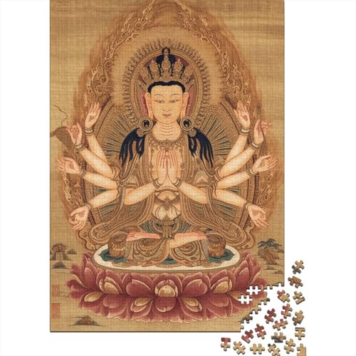 Bodhisattva Puzzle 1000 Teile Für Erwachsene Puzzles Geschicklichkeitsspiel Für Die Ganze Familie Puzzle Für Erwachsene Und Kinder Ab 14 Jahren 1000pcs (75x50cm) von GAOYUCHUN