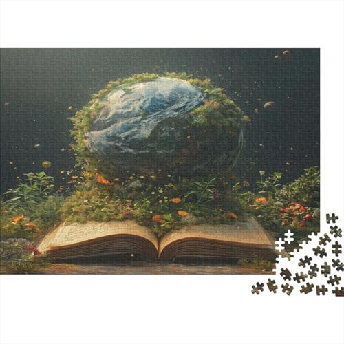 Book Planet 300-teiliges Puzzle Für Erwachsene Kinder Geschicklichkeitsspiel Für Die Ganze Familie Für Erwachsene Und Kinder Ab 12 Jahren 300pcs (40x28cm) von GAOYUCHUN