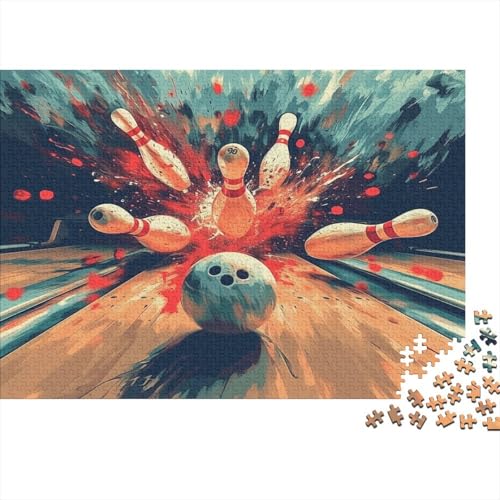 Bowling Bal 1000 Stück Puzzles Für Erwachsene Teenager Lernspiel Spielzeug Geschenk Für Erwachsene Und Kinder Ab 12 Jahren 1000pcs (75x50cm) von GAOYUCHUN