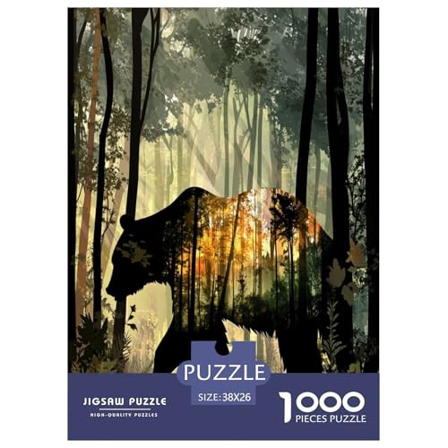Braun Bär Puzzles 1000 Teile Schwer Puzzle Spielzeug Pädagogisches Spiel Impossible Herausforderungsspielzeug Für Erwachsene Und Kinder in Bewährter 38x26cm/1000pcs Braun Bär Puzzles 1000 Teile Schwer Puzzle Spielzeug Pädagogisches Spiel Impossible Herausforderungsspielzeug Für Erwachsene Und Kinder in Bewährter 38x26cm/1000pcs von GAOYUCHUN