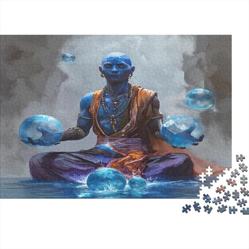 Buddha in The Water 300 Stück Puzzles Lernspiel Spielzeug Geschenk Geschicklichkeitsspiel Für Die Ganze Familie Puzzle Für Erwachsene Und Kinder Ab 14 Jahren 300pcs (40x28cm) von GAOYUCHUN