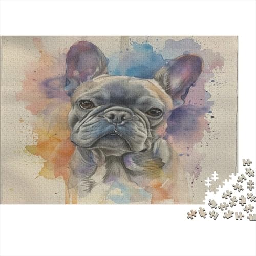 Bulldog Puzzles, Puzzle 1000 Teile, Puzzle für Erwachsene, hochwertiges Druck-Puzzle 1000 Stück (75 x 50 cm) von GAOYUCHUN