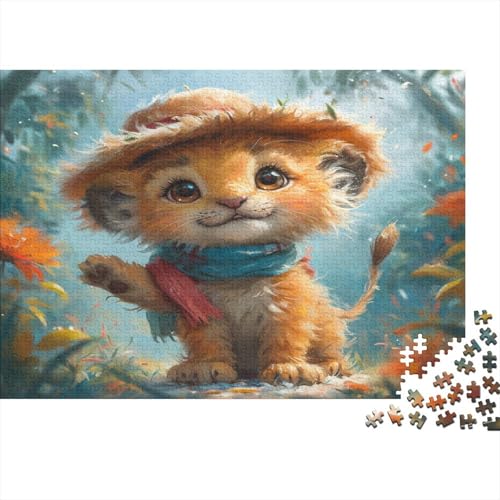 Cartoon Lion 1000 Stück Puzzles Für Erwachsene Teenager Lernspiel Spielzeug Geschenk Moderne Heimdekoration Für Erwachsene Und Kinder Ab 12 Jahren 1000pcs (75x50cm) von GAOYUCHUN