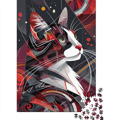 Cat Puzzle 1000 Teile Für Erwachsene Puzzles Geschicklichkeitsspiel Für Die Ganze Familie Puzzle Für Erwachsene Und Kinder Ab 14 Jahren 1000pcs (75x50cm) von GAOYUCHUN