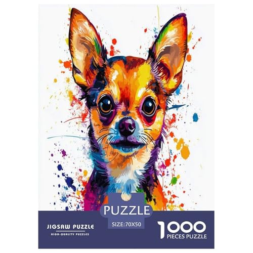 Chihuahua Puzzle 1000-teilige Schwer Puzzle Spielzeug Lernspiel Impossible Herausforderung Spielzeug Für Erwachsene Kinder 70x50cm/1000pcs Chihuahua Puzzle 1000-teilige Schwer Puzzle Spielzeug Lernspiel Impossible Herausforderung Spielzeug Für Erwachsene Kinder 70x50cm/1000pcs von GAOYUCHUN