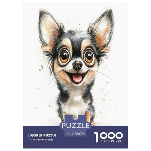 Chihuahua Puzzles 1000 Teile Schwer Puzzle Spielzeug Lernspiel Impossible Herausforderung Spielzeug Für Erwachsene Und Kinder Ab 14 Jahren 38x26cm/1000pcs Chihuahua Puzzles 1000 Teile Schwer Puzzle Spielzeug Lernspiel Impossible Herausforderung Spielzeug Für Erwachsene Und Kinder Ab 14 Jahren 38x26cm/1000pcs von GAOYUCHUN