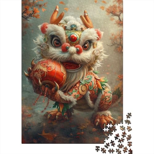 Chinese Dragon 1000 Teile Puzzle Für Erwachsene EIN Herausforderndes Rätsel Für Erwachsene Und Kinder Ab 12 Jahren 1000pcs (75x50cm) von GAOYUCHUN