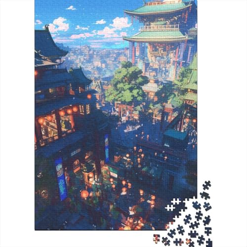 Chinese New Year 1000-teiliges Puzzle Lernspiel Spielzeug Geschenk Puzzle 1000 Teile Holzpuzzles Heim Dekoration Erwachsene Und Kinder Ab 14 Jahren 1000pcs (75x50cm) von GAOYUCHUN