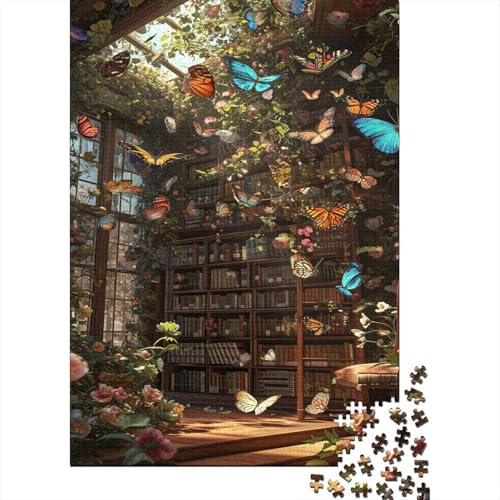 Colorful Butterflies Puzzle 300 Teile Für Erwachsene Puzzles Brain Challenge Spielen Character Puzzles Spiel Für Erwachsene Und Kinder Ab 12 Jahren 300pcs (40x28cm) von GAOYUCHUN