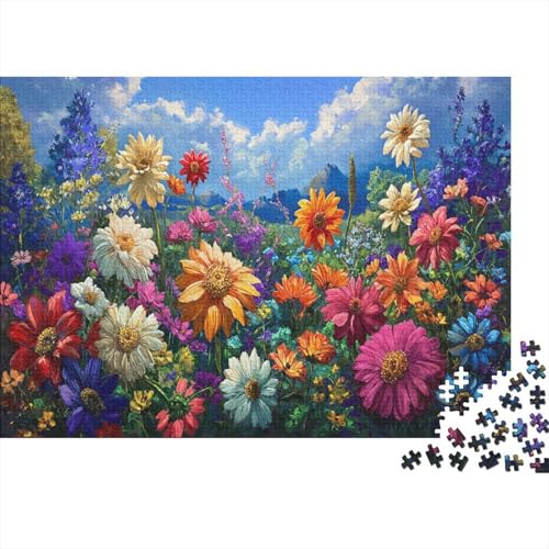 Colorful Flowers 300 Teile Puzzle Für Erwachsene Puzzlespiele Für Die Ganze Familie Puzzle Für Erwachsene Und Kinder Ab 14 Jahren 300pcs (40x28cm) von GAOYUCHUN