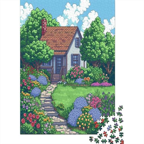 Colorful Gardens 1000 Teile Egalisches Puzzle Für Liebe Und Freund Unmögliches Puzzle Buntes Puzzle Jigsaw Puzzle Für Erwachsene Und Kinder 1000 Teile (75 x 50 cm) von GAOYUCHUN