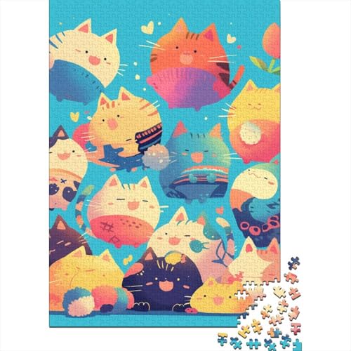 Colourful Animals Puzzle 1000 Teile Erwachsene Lernspiel Spielzeug Geschenk Holzpuzzle Erwachsene Für Erwachsene Und Kinder 1000pcs (75x50cm) von GAOYUCHUN