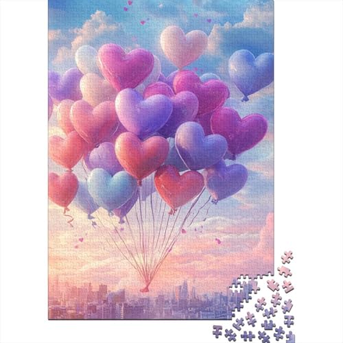 Colourful Balloons Puzzle 1000 Teile Erwachsene Lernspiel Spielzeug Geschenk Holzpuzzle Erwachsene Für Erwachsene Und Kinder 1000pcs (75x50cm) von GAOYUCHUN