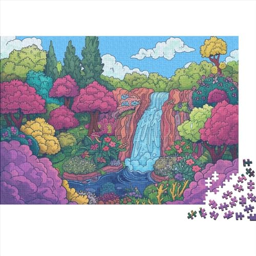 Colourful Hills Puzzle 1000 Teile Für Erwachsene Puzzles Geschicklichkeitsspiel Für Die Ganze Familie Puzzle Für Erwachsene Und Kinder Ab 14 Jahren 1000pcs (75x50cm) von GAOYUCHUN