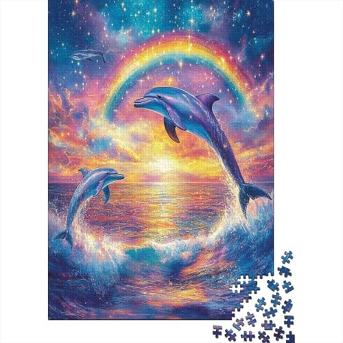 Colourful Whales 1000 Teile Puzzles Lernspiel Spielzeug Geschenk Puzzle 1000 Teile Puzzles Heim Dekoration Stressabbau-Spielzeug Für Erwachsene Und Kinder Ab 12 Jahren 1000pcs (75x50cm) von GAOYUCHUN