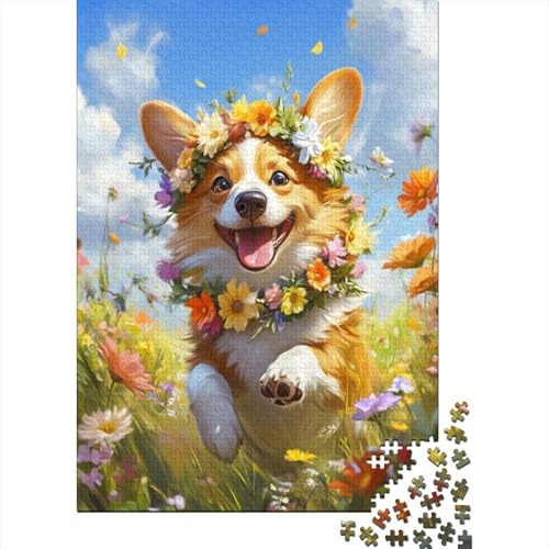 Corgi 1000 Teile Puzzles Lernspiel Spielzeug Geschenk Puzzle 1000 Teile Puzzles Heim Dekoration Stressabbau-Spielzeug Für Erwachsene Und Kinder Ab 12 Jahren 1000pcs (75x50cm) von GAOYUCHUN