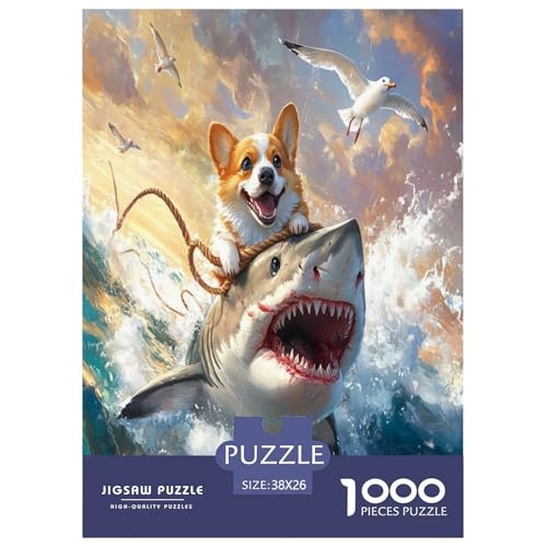 Corgi Puzzle 1000 Teile Schwer Puzzle Spielzeug Lernspiel Impossible Herausforderungsspielzeug Für Erwachsene Und Kinder Ab 14 Jahren 38x26cm/1000pcs Corgi Puzzle 1000 Teile Schwer Puzzle Spielzeug Lernspiel Impossible Herausforderungsspielzeug Für Erwachsene Und Kinder Ab 14 Jahren 38x26cm/1000pcs von GAOYUCHUN