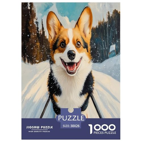 Corgi Puzzle 1000 Teile Schwer Puzzle Spielzeug Pädagogisches Spiel Impossible Herausforderung Spielzeug Für Erwachsene Kinder 38x26cm/1000pcs Corgi Puzzle 1000 Teile Schwer Puzzle Spielzeug Pädagogisches Spiel Impossible Herausforderung Spielzeug Für Erwachsene Kinder 38x26cm/1000pcs von GAOYUCHUN