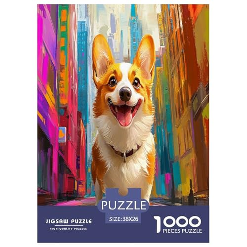 Corgi Puzzle 1000-teilige Schwer Puzzle Spielzeug Pädagogisches Spiel Impossible Herausforderungsspielzeug Für Erwachsene Und Kinder Ab 12 Jahren 38x26cm/1000pcs Corgi Puzzle 1000-teilige Schwer Puzzle Spielzeug Pädagogisches Spiel Impossible Herausforderungsspielzeug Für Erwachsene Und Kinder Ab 12 Jahren 38x26cm/1000pcs von GAOYUCHUN