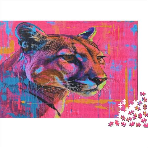 Cougar Puzzle 1000 Teile Für Erwachsene Puzzles Brain Challenge Spielen Character Puzzles Spiel Für Erwachsene Und Kinder Ab 12 Jahren 1000pcs (75x50cm) von GAOYUCHUN