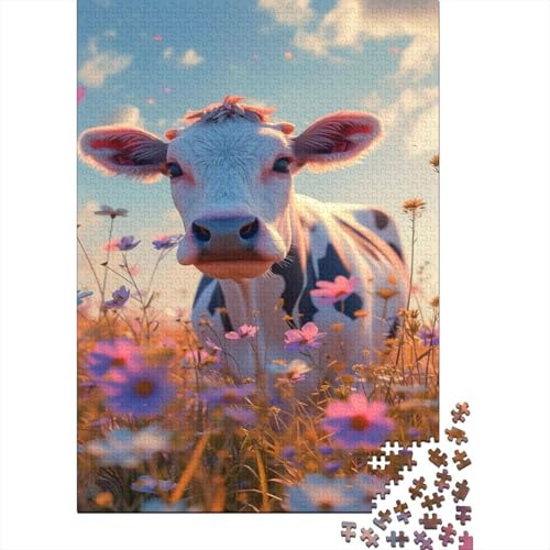 Cows 300 Teile Puzzle Für Erwachsene Geschenke Für Frauen Puzzle Für Erwachsene Und Kinder Ab 14 Jahren 300pcs (40x28cm) von GAOYUCHUN