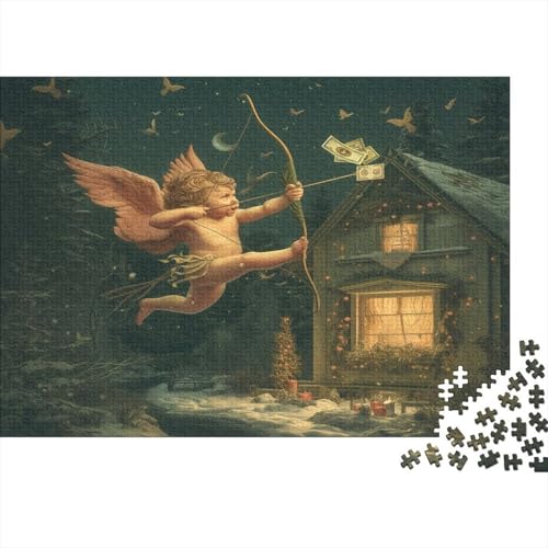 Cupid Shooting 1000-teiliges Puzzle Für Erwachsene Kinder Geschicklichkeitsspiel Für Die Ganze Familie Puzzle Für Erwachsene Und Kinder Ab 14 Jahren 1000pcs (75x50cm) von GAOYUCHUN