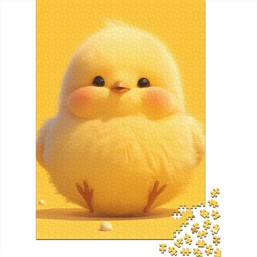 Cute Chick Puzzle 1000 Teile Erwachsene Lernspiel Spielzeug Geschenk Holzpuzzle Erwachsene Für Erwachsene Und Kinder 1000pcs (75x50cm) von GAOYUCHUN