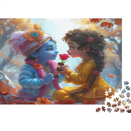 Cute Kids Puzzle 1000 Teile für Erwachsene Wohnkultur Holzpuzzle Familie oder Kinder Puzzle 1000 Teile (75 x 50 cm) von GAOYUCHUN