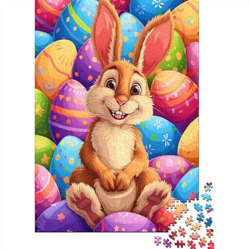 Cute Rabbit 300-teiliges Puzzle Für Erwachsene Kinder Geschicklichkeitsspiel Für Die Ganze Familie Puzzle Für Erwachsene Und Kinder Ab 14 Jahren 300pcs (40x28cm) von GAOYUCHUN