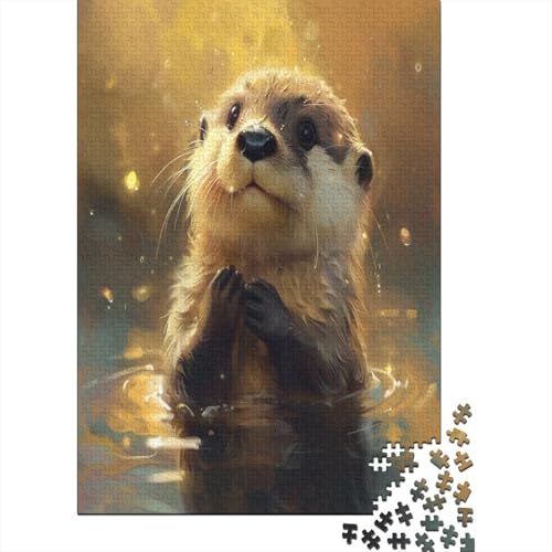 Cute Sloth Puzzle 500 Teile Für Erwachsene Puzzles Geschicklichkeitsspiel Für Die Ganze Familie Für Erwachsene Und Kinder Ab 12 Jahren 500pcs (52x38cm) von GAOYUCHUN