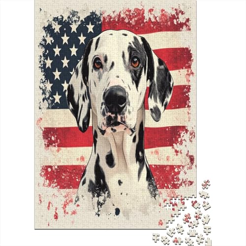 Dalmatian 1000 Teile Puzzles Lernspiel Spielzeug Geschenk Puzzle 1000 Teile Puzzles Heim Dekoration Stressabbau-Spielzeug Für Erwachsene Und Kinder Ab 12 Jahren 1000pcs (75x50cm) von GAOYUCHUN