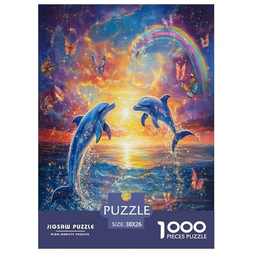 Delphin Puzzle 1000 Teile Schwer Puzzle Spielzeug Pädagogisches Spiel Impossible Herausforderungsspielzeug Für Erwachsene Und Kinder in Bewährter 38x26cm/1000pcs Delphin Puzzle 1000 Teile Schwer Puzzle Spielzeug Pädagogisches Spiel Impossible Herausforderungsspielzeug Für Erwachsene Und Kinder in Bewährter 38x26cm/1000pcs von GAOYUCHUN