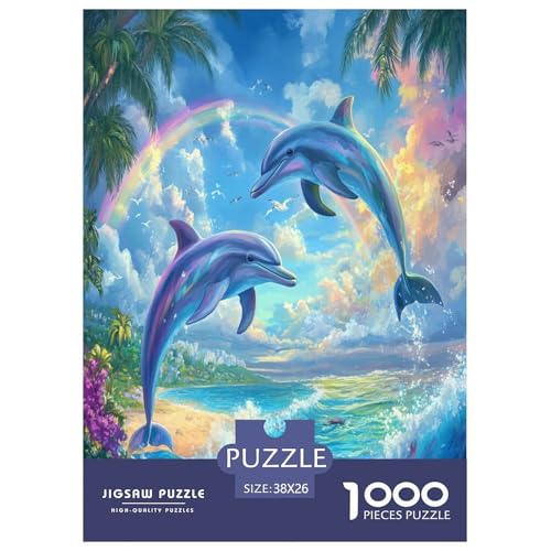 Delphin Puzzle 1000-teilige Schwer Puzzle Spielzeug Lernspiel Impossible Herausforderung Spielzeug Für Erwachsene Und Kinder Ab 14 Jahren 38x26cm/1000pcs Delphin Puzzle 1000-teilige Schwer Puzzle Spielzeug Lernspiel Impossible Herausforderung Spielzeug Für Erwachsene Und Kinder Ab 14 Jahren 38x26cm/1000pcs von GAOYUCHUN