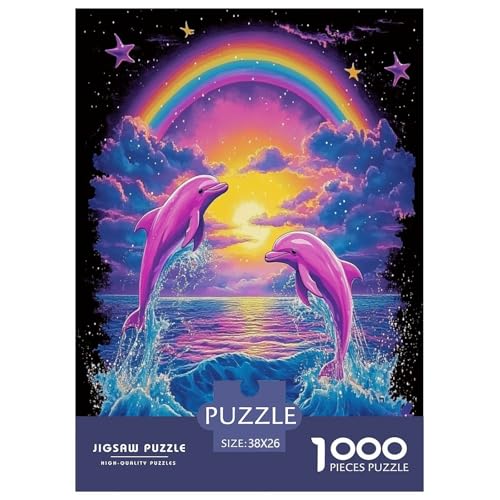 Delphin Puzzle 1000-teilige Schwer Puzzle Spielzeug Pädagogisches Spiel Impossible Herausforderungsspielzeug Für Erwachsene Kinder 38x26cm/1000pcs Delphin Puzzle 1000-teilige Schwer Puzzle Spielzeug Pädagogisches Spiel Impossible Herausforderungsspielzeug Für Erwachsene Kinder 38x26cm/1000pcs von GAOYUCHUN