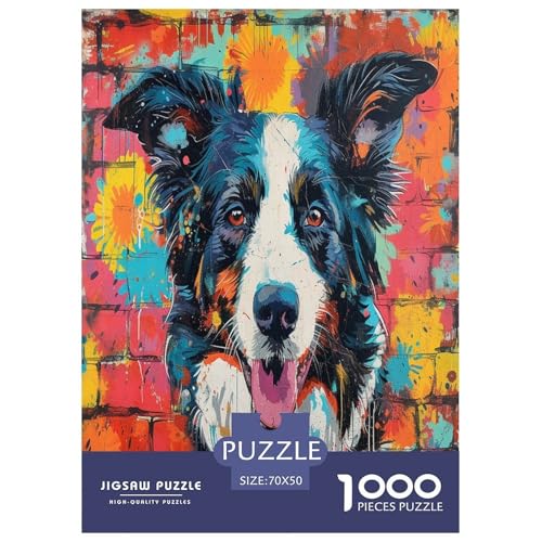 Der Border Collie Puzzle 1000-teilige Schwer Puzzle Spielzeug Lernspiel Impossible Herausforderung Spielzeug Für Erwachsene Und Kinder Ab 12 Jahren 70x50cm/1000pcs Der Border Collie Puzzle 1000-teilige Schwer Puzzle Spielzeug Lernspiel Impossible Herausforderung Spielzeug Für Erwachsene Und Kinder Ab 12 Jahren 70x50cm/1000pcs von GAOYUCHUN