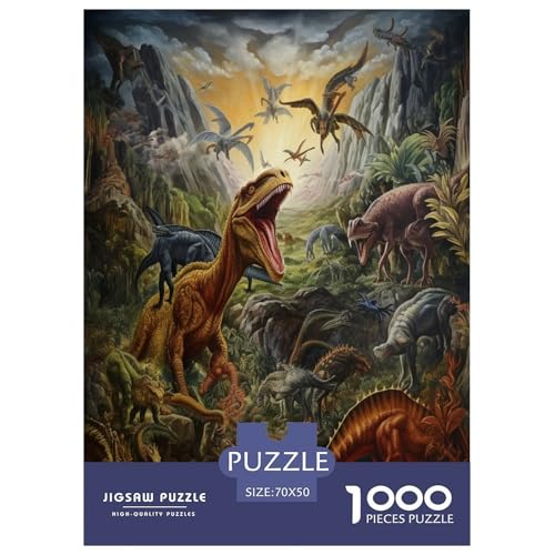Dinosaurier Puzzle 1000 Teile Schwer Puzzle Spielzeug Lernspiel Impossible Herausforderung Spielzeug Für Erwachsene Und Kinder in Bewährter 70x50cm/1000pcs Dinosaurier Puzzle 1000 Teile Schwer Puzzle Spielzeug Lernspiel Impossible Herausforderung Spielzeug Für Erwachsene Und Kinder in Bewährter 70x50cm/1000pcs von GAOYUCHUN