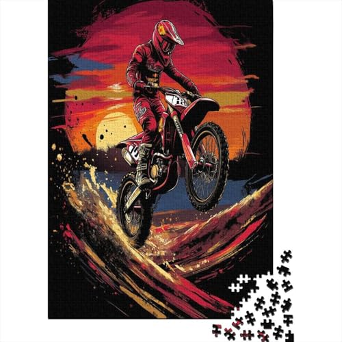 Dirt Bike 1000 Teile Puzzles Lernspiel Spielzeug Geschenk Puzzle 1000 Teile Puzzles Heim Dekoration Stressabbau-Spielzeug Für Erwachsene Und Kinder Ab 12 Jahren 1000pcs (75x50cm) von GAOYUCHUN