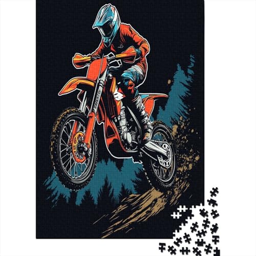 Dirt Bike 1000 Teile Puzzles Lernspiel Spielzeug Geschenk Puzzle 1000 Teile Puzzles Heim Dekoration Stressabbau-Spielzeug Für Erwachsene Und Kinder Ab 12 Jahren 1000pcs (75x50cm) von GAOYUCHUN