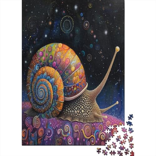 Divine Snail Puzzle 300 Teile Für Erwachsene Puzzles Geschicklichkeitsspiel Für Die Ganze Familie Puzzle Für Erwachsene Und Kinder Ab 14 Jahren 300pcs (40x28cm) von GAOYUCHUN