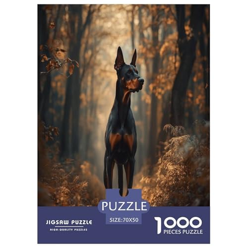 Doberman Puzzles 1000-teilige Schwer Puzzle Spielzeug Lernspiel Impossible Herausforderungsspielzeug Für Erwachsene Und Kinder in Bewährter 70x50cm/1000pcs Doberman Puzzles 1000-teilige Schwer Puzzle Spielzeug Lernspiel Impossible Herausforderungsspielzeug Für Erwachsene Und Kinder in Bewährter 70x50cm/1000pcs von GAOYUCHUN