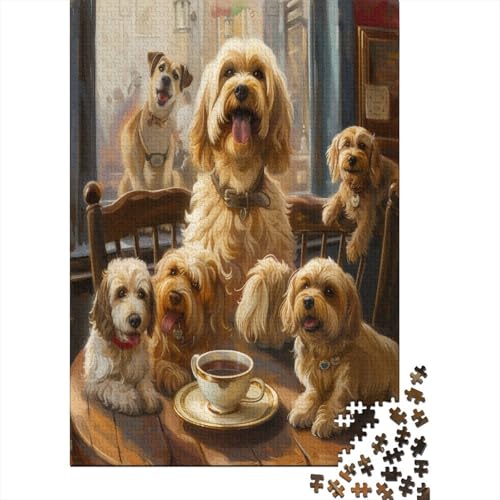 Dog Family 1000 Teile Puzzle Für Erwachsene Brain Challenge Spielen Character Puzzles Spiel Puzzle Für Erwachsene Und Kinder Ab 14 Jahren 1000pcs (75x50cm) von GAOYUCHUN