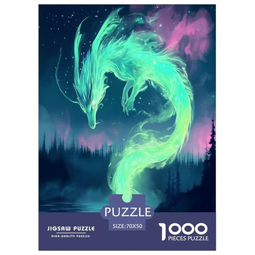 Drachen Puzzle 1000-teilige Schwer Puzzle Spielzeug Lernspiel Impossible Herausforderungsspielzeug Für Erwachsene Kinder 70x50cm/1000pcs Drachen Puzzle 1000-teilige Schwer Puzzle Spielzeug Lernspiel Impossible Herausforderungsspielzeug Für Erwachsene Kinder 70x50cm/1000pcs von GAOYUCHUN