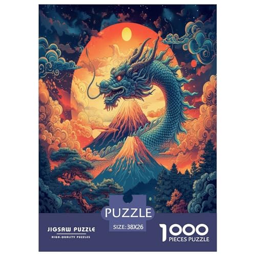 Drachen Puzzle 1000-teilige Schwer Puzzle Spielzeug Pädagogisches Spiel Impossible Herausforderungsspielzeug Für Erwachsene Und Kinder in Bewährter 38x26cm/1000pcs Drachen Puzzle 1000-teilige Schwer Puzzle Spielzeug Pädagogisches Spiel Impossible Herausforderungsspielzeug Für Erwachsene Und Kinder in Bewährter 38x26cm/1000pcs von GAOYUCHUN