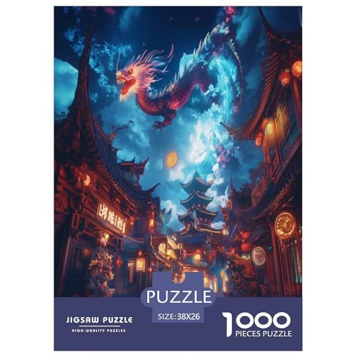 Drachen Puzzles 1000 Teile Schwer Puzzle Spielzeug Pädagogisches Spiel Impossible Herausforderung Spielzeug Für Erwachsene Und Kinder in Bewährter 38x26cm/1000pcs Drachen Puzzles 1000 Teile Schwer Puzzle Spielzeug Pädagogisches Spiel Impossible Herausforderung Spielzeug Für Erwachsene Und Kinder in Bewährter 38x26cm/1000pcs von GAOYUCHUN