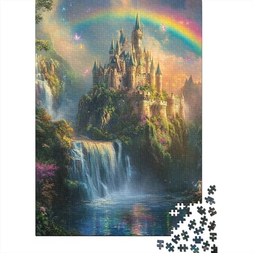 Dream Castle Puzzle 1000 Teile Erwachsene Lernspiel Spielzeug Geschenk Holzpuzzle Erwachsene Für Erwachsene Und Kinder 1000pcs (75x50cm) von GAOYUCHUN