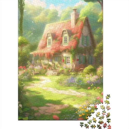 Dream House Puzzle 1000 Teile Erwachsene Lernspiel Spielzeug Geschenk Holzpuzzle Erwachsene Für Erwachsene Und Kinder 1000pcs (75x50cm) von GAOYUCHUN